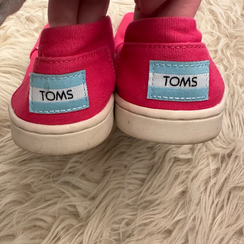 TOMS Pink Canvas Footwear